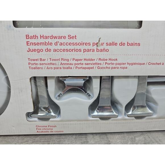 Project Source • Seton 4-Pc Bath Hardware Set • Chrome • NEW (#0198615) [E7] - Picture 4 of 11